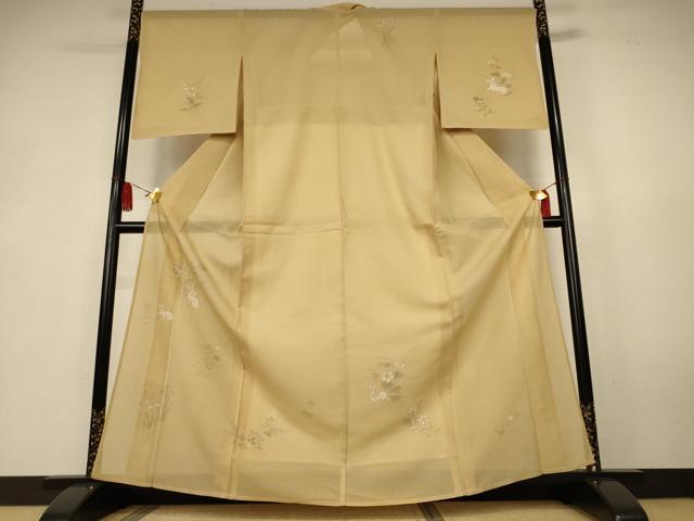 平和屋着物＊夏物　訪問着　絽　草花文　兎　正絹　逸品　AABK6652jd｜平和屋 35,490円