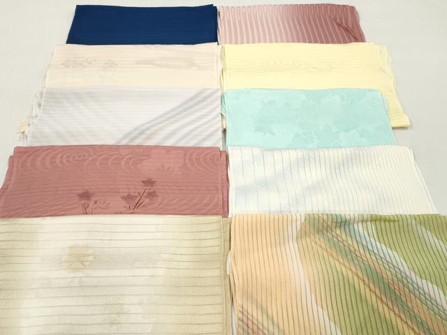 平和屋着物＊夏物　和装小物　帯揚げ10枚セット　正絹　逸品　DABI0465xg｜平和屋