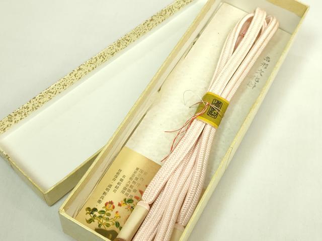 平和屋着物●極上　有職組紐道明　帯締め　冠組　洗柿　宮内庁御用　国立博物館御用　東京芸術大学御用　逸品　未使用　DZAA11820kh6｜平和屋