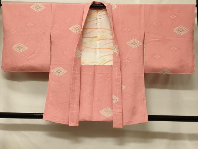 長閑やかさ屋御召しもの＃羽織 地紋起こし 花菱文 正絹 珠玉 未当て嵌める CABF8829インチ
