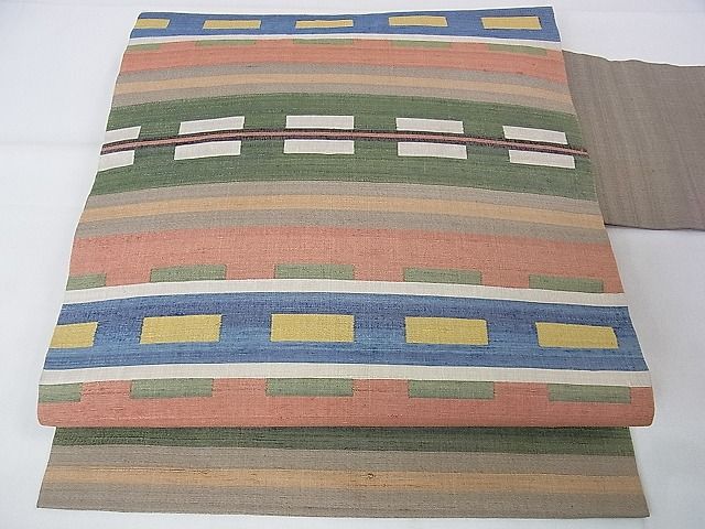 平和屋本店●超希少 人間国宝 重要無形文化財保持者 佐々木苑子 九寸名古屋帯 紬地 逸品 DZAA1611kh4|平和屋