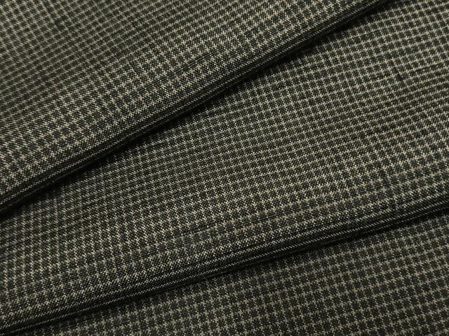 平和屋着物●上質な紬　格子　正絹　逸品　AABI1553fy｜平和屋