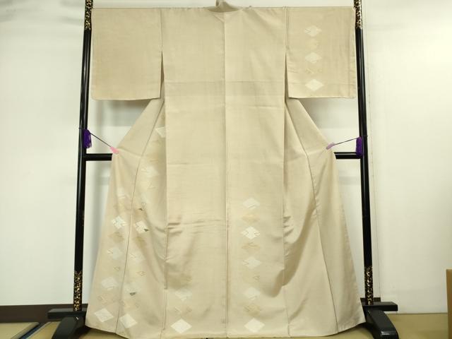 楽天市場】平和屋本店□極上 訪問着 紬地 駒刺繍 宝尽くし 風景草花文