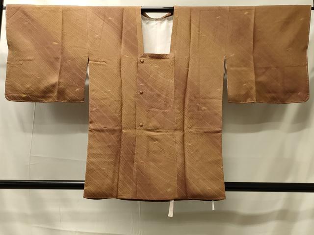 平和屋着物＃道行コート　流水舞葉文　暈し染め　反端付き　正絹　逸品　未使用　CABI6080in｜平和屋