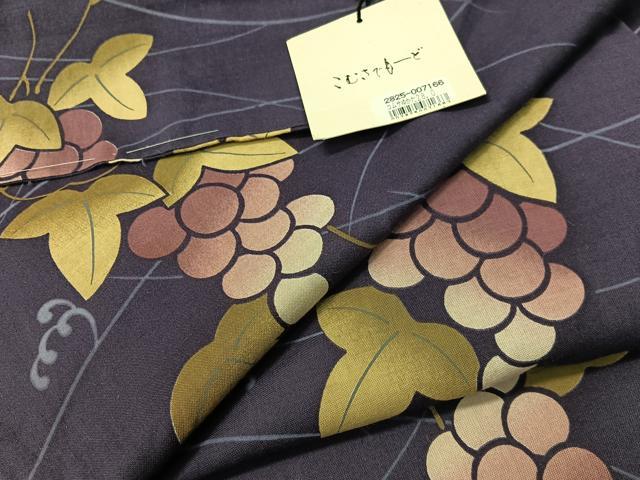 平和屋着物∴こむさでもーど・COMME CA DU MODE 夏物 浴衣 葡萄蔦の葉文 綿 逸品 未使用 CABG7697vp|平和屋