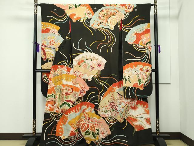 楽天市場】平和屋本店□極上 アンティーク 振袖 駒刺繍 草花文 金彩  