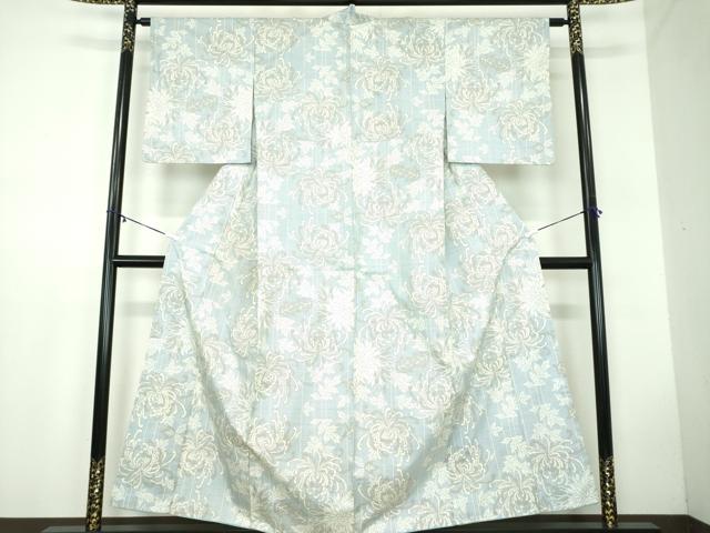 平和屋着物●本場大島紬　白大島　7マルキ　乱菊　正絹　逸品　DABB4583ps｜平和屋