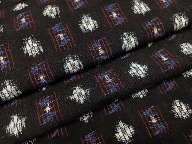 楽天市場】平和屋本店□極上 久留米絣 単衣 綿 麻の葉 七宝 花間道