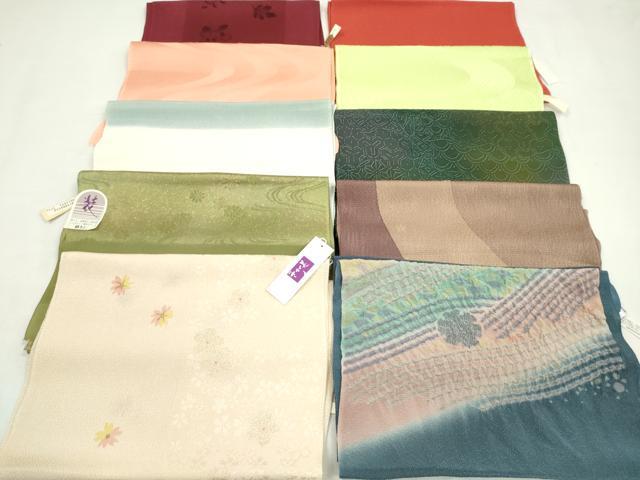 平和屋着物★和装小物 帯揚げ10枚セット 正絹 逸品 未使用 CABD8639ju