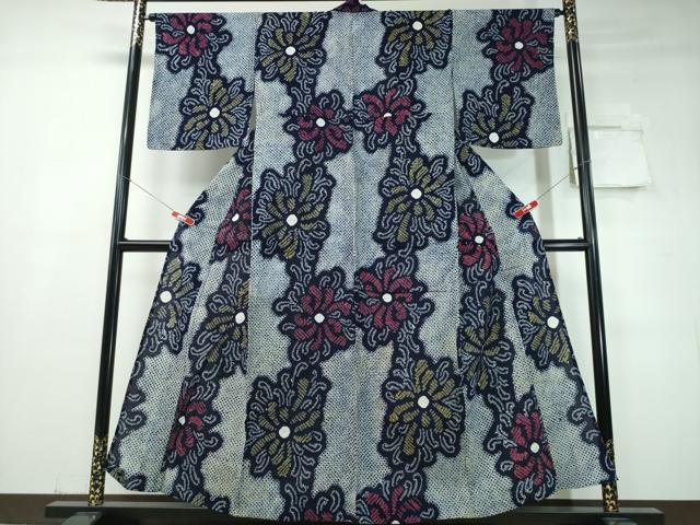 平和屋着物∴夏物 浴衣 有松鳴海絞り 乱菊 綿 逸品 CABD2692ng|平和屋