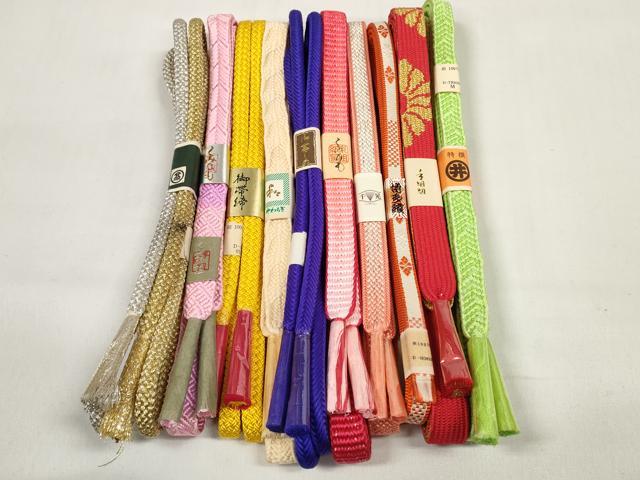 平和屋着物●和装小物 帯締め10本セット 礼装用 組紐 博多織 高麗組 奈良組 鎌倉組 金銀糸 逸品 未使用 DABC1222zzz