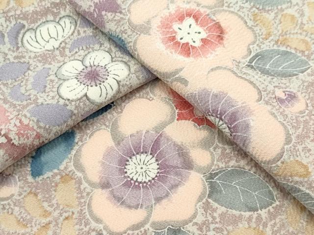 平和屋着物▽上質な小紋　単衣　辻が花　正絹　逸品　未使用　CABF6478ou｜平和屋