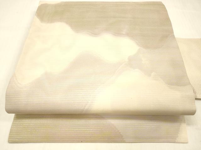 長閑やかさ屋御召しもの＊夏物 九寸名古屋帯 抽象化文様 正絹 珠玉 DABC8096糎