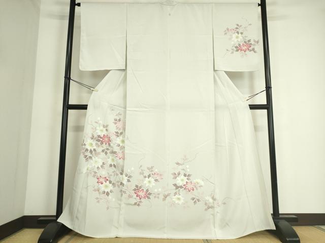 楽天市場】平和屋着物▽訪問着 単衣 作家物 草花文 手描き 正絹 逸品