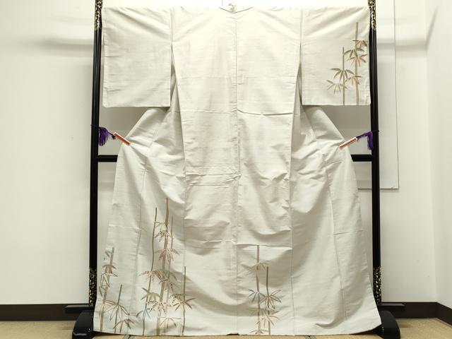 平和屋着物●生紬　訪問着　刺し子　総刺繍　若松葉　正絹　逸品　DAAS3995ps 楽天市場】平和屋着物○生紬 訪問着 刺し子 総刺繍 若松葉 正絹 逸品