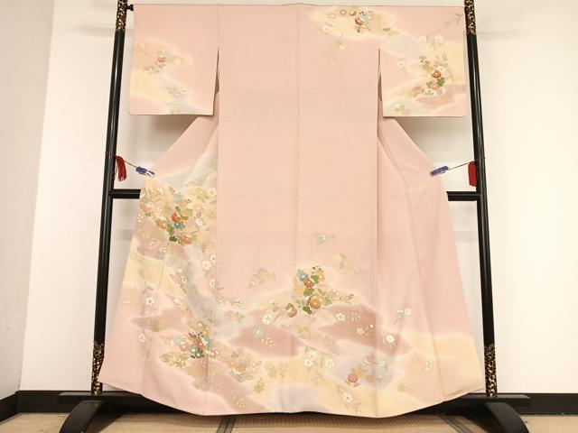 楽天市場】平和屋着物○創業460年・千總 訪問着 絞り 蔦の葉文 金彩