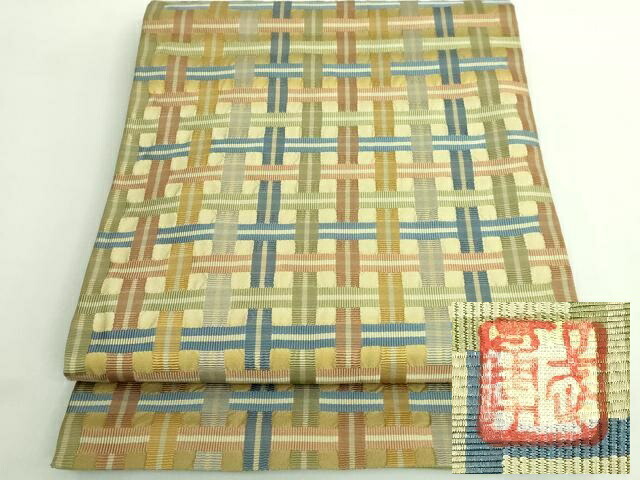 楽天市場】平和屋1□極上 伝統工芸士 曽根武勇 全通柄袋帯 吉野間道