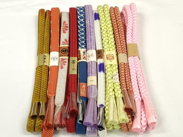 平和屋着物●和装小物　帯締め10本セット　組紐　高麗組　金銀糸　逸品　未使用　DABD7090zzz｜平和屋