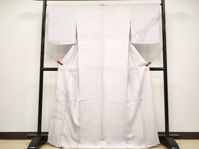 長閑やかさ屋御召しもの▽飛び切り BANKANわその儀や 短い訪問着 単衣 水流花文 現ナマ彩 鴇薄墨色地 珠玉 CYAA4932s6