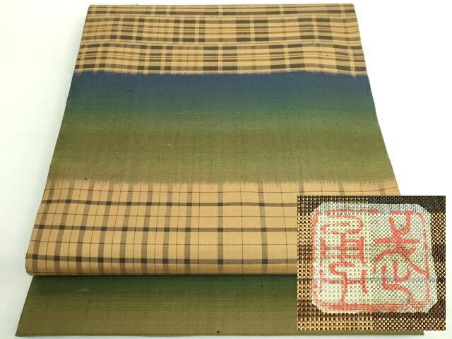 楽天市場】平和屋1□極上 伝統工芸士 曽根武勇 全通柄袋帯 吉野間道