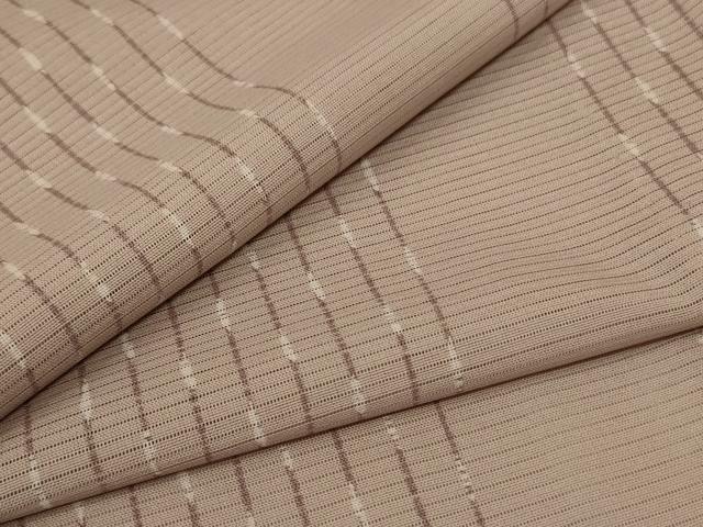 長閑やかさ屋御召しもの＊夏物 小紋 絽 変わり縞 正絹 珠玉 AABF1635jd