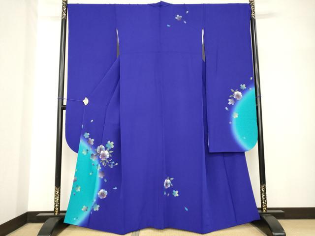 平和屋着物●豪華振袖　舞桜文　暈し染め　正絹　逸品　AABH7041ck｜平和屋