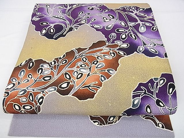 名古屋帯　ガシャドクロ　ひらき名古屋 名古屋帯 ガシャドクロ ひらき名古屋 銀座【K-9494】織名古屋帯