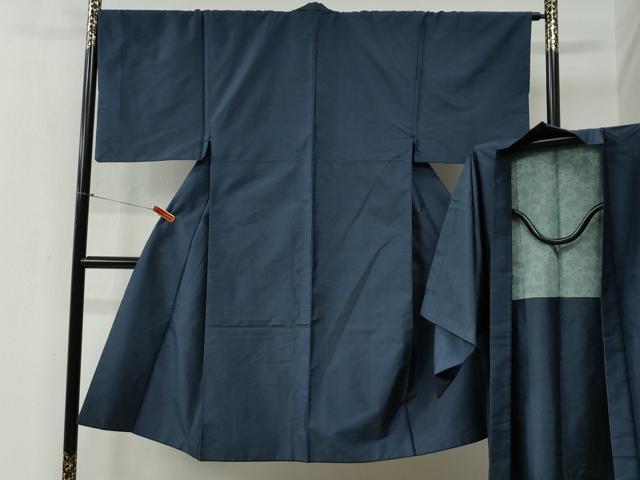 平和屋着物●男性　本場大島紬　アンサンブル　80亀甲　総詰め　正絹　逸品　CABB4709yc｜平和屋