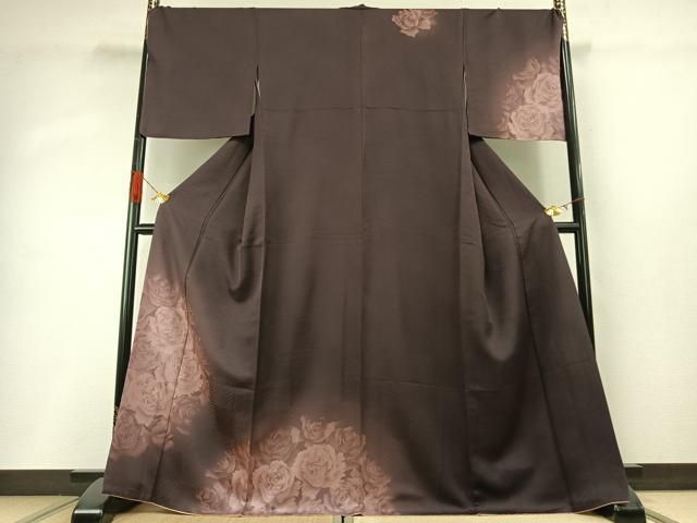 平和屋着物●訪問着　薔薇　暈し染め　金彩　正絹　逸品　AABH4844fy｜平和屋 35,490円