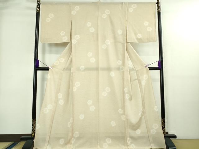長閑やかさ屋御召しもの＊飛び切り 夏物 小紋 絽 舞花文 蛍暈し 色ざし地 珠玉 DZAB4013kh6