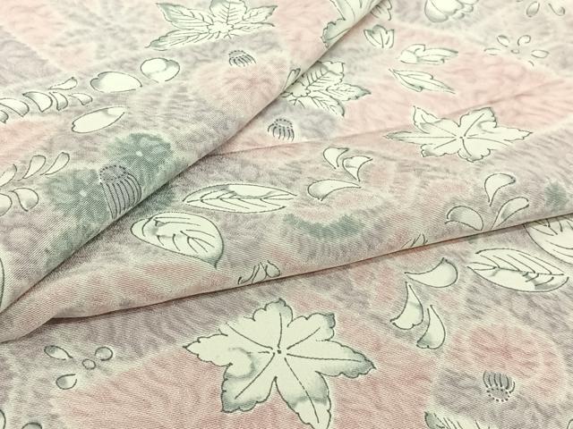 平和屋着物▽上質な小紋 単衣 辻が花 正絹 逸品 AABI9523jh|平和屋