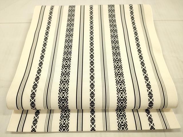 平和屋着物*夏物 本場筑前博多織 八寸名古屋帯 紗献上 正絹 逸品 DAAX0204cm|平和屋