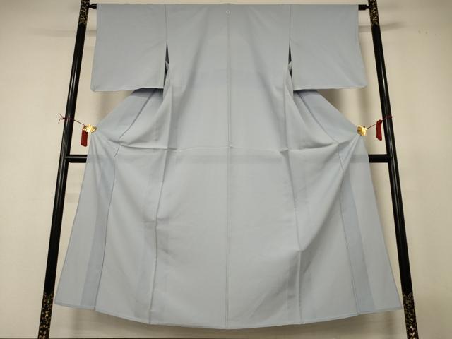 長閑やかさ屋御召しもの＊夏物 色無地 絽 灰青碧 丹後ちりめん 反端付き添い人 正絹 珠玉 AABI7820jd