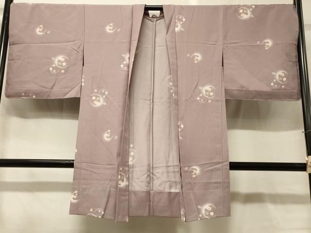 長閑やかさ屋お召しもの＃長羽織 単衣 雪輪花文 ほたる暈し 正絹 珠玉 未当て嵌める CABG8104インチ