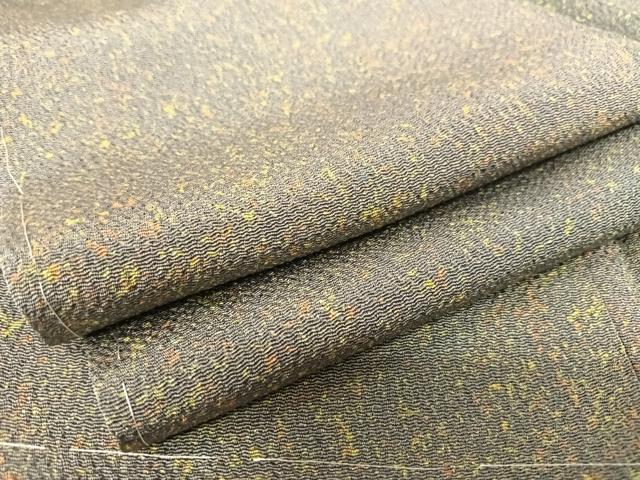 平和屋着物●上質な小紋　霞文　鬼しぼ縮緬　やまと誂製　正絹　逸品　未使用　AABI0006cs｜平和屋