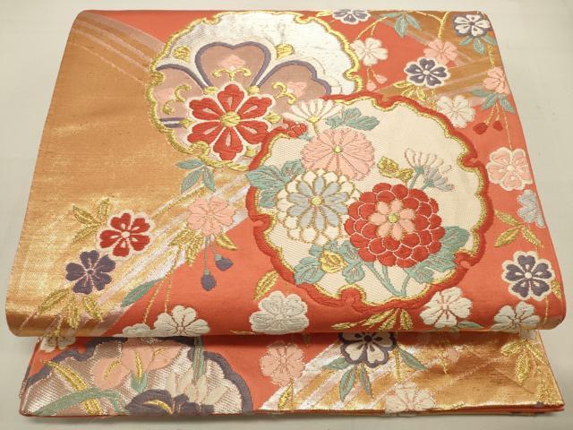 楽天市場】平和屋着物◎六通柄袋帯 唐織 平成織 雪輪花蝶文 金銀糸