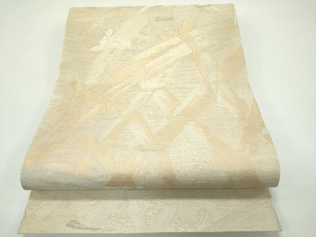長閑やかさ屋お召しもの＊夏物 六通柄名古屋帯 籬文様 現ナマ糸 正絹 珠玉 CABG7320rv