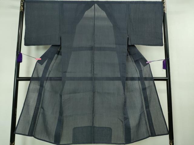 楽天市場】平和屋着物□極上 夏物 男性 本場小千谷ちぢみ 縞 藍鉄色地  