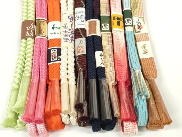 平和屋着物●和装小物 帯締め10本セット 手組紐 高麗組 笹浪組 鎌倉組 金糸 高島屋扱い 逸品 未使用 DABD7061zzz|平和屋