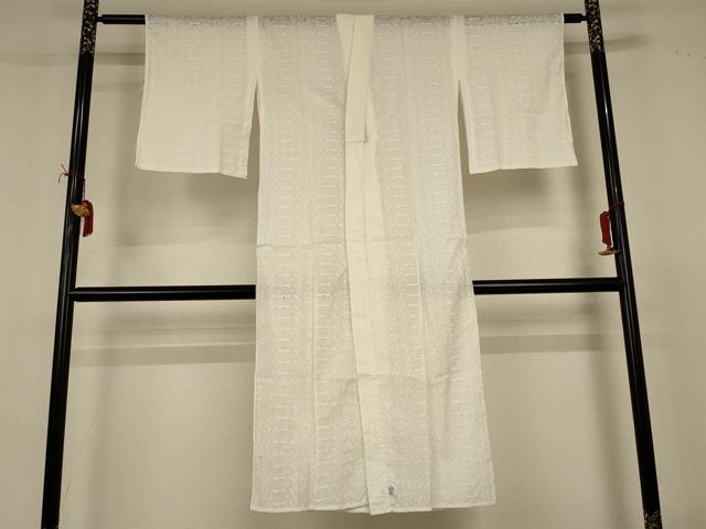 長閑やかさ屋御召しもの＊夏物 長襦袢 総スピード競技 顕花植物文 白いこと 綿 珠玉 AABI7896jd