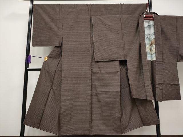 平和屋着物●極上 男性 本場大島紬 アンサンブル 絣文様 逸品 未使用 CYAA4126s6|平和屋