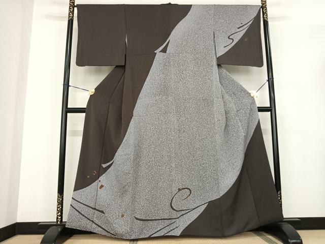 平和屋着物●訪問着　刺繍　散らし文　たたき染め　金彩　正絹　逸品　AABF0519fy｜平和屋 25,740円