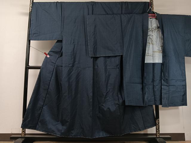 長閑やかさ屋御召しもの●成人男性 発祥地大島紬 合奏団 80亀甲 総端っこ 正絹 珠玉 未当て嵌める CABC9961vp