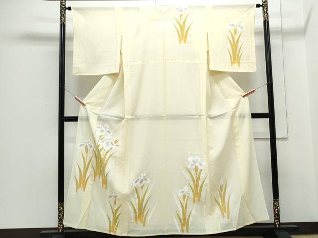 長閑やかさ屋お召しもの＊夏物 短い訪問着 絽 顕花植物文 正絹 珠玉 CABH3855th