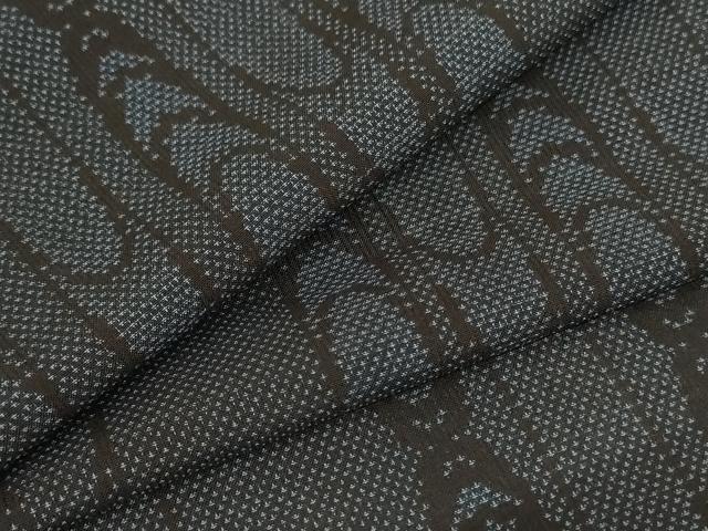 平和屋着物＊夏物 本場大島紬 夏大島 9マルキ 変わり縞 正絹 逸品 AABC1847jd｜平和屋