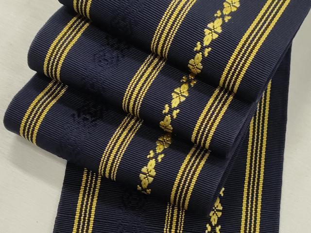 平和屋着物●男性　本場筑前博多織　角帯　献上　証紙付き　正絹　逸品　CABJ2005dy｜平和屋 12,012円
