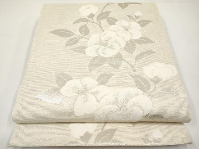 平和屋着物＊夏物 六通柄袋帯 枝椿 銀糸 正絹 逸品 CABI8710tx｜平和屋