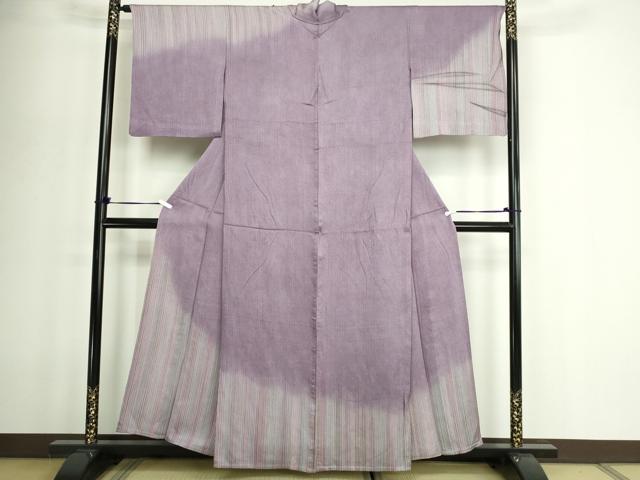 長閑やかさ屋御召しもの▽短い訪問着 単衣 抜け道 正絹 珠玉 DABF8926sf
