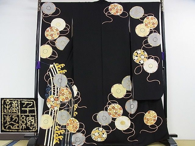 楽天市場】平和屋本店□極上 皇室献上作家 藤井寛 振袖 駒刺繍 雲取り