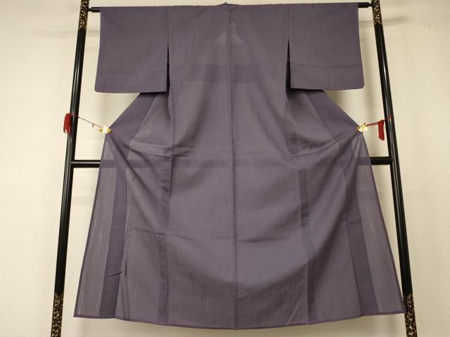 長閑やかさ屋御召しもの＊夏物 色無地 変わり絽 藤煤竹色 正絹 珠玉 AABD6566jd
